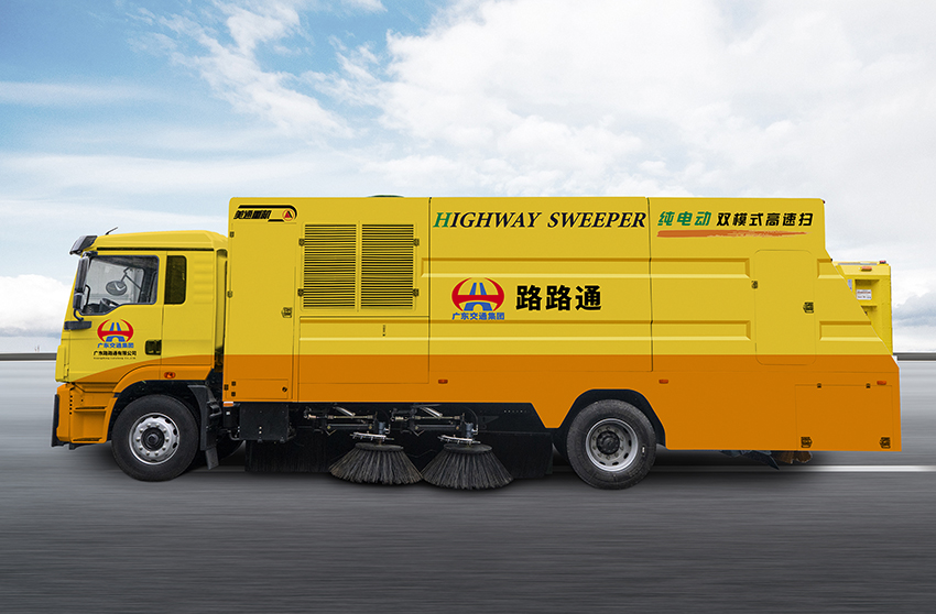 国内首台！美通联合研发 【AI 智能】纯电动双模式高速清扫车粵境投用