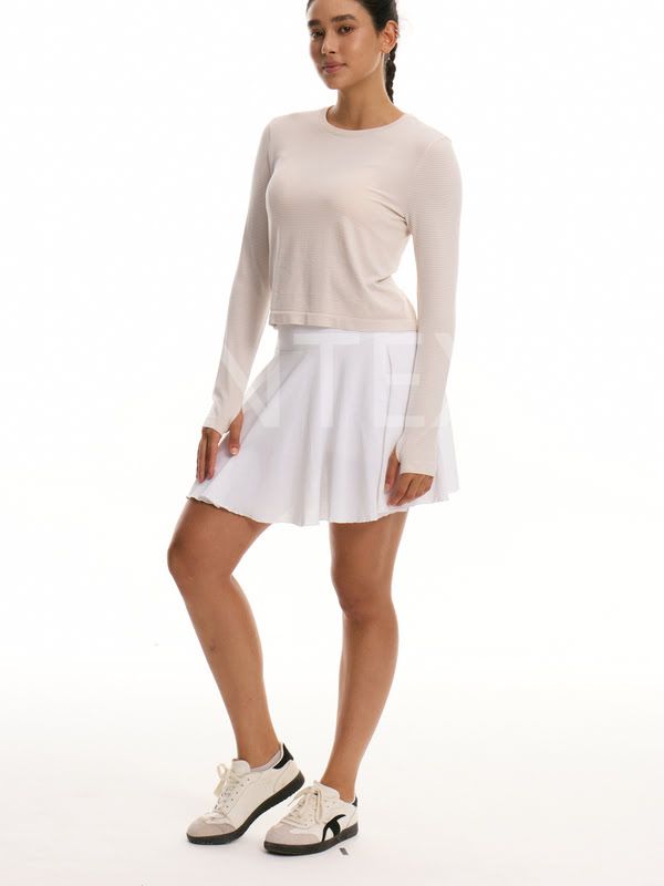 Ladies' Long Sleeve Shirt, w/front zipper/Ladies' Shorts
