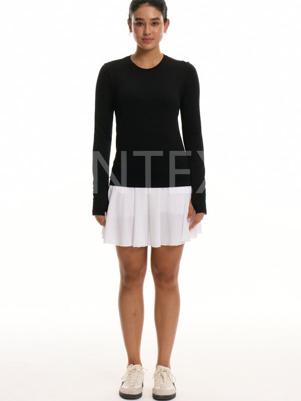 Ladies' Long Sleeve Crop Top/Ladies' Capri Leggings