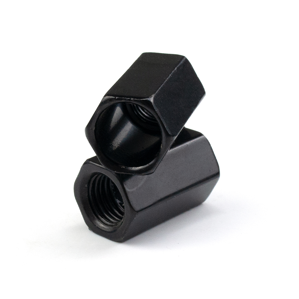Carbon steel black oxide hex coupling nut