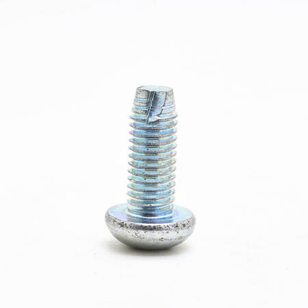 Blue And White Zinc Plated Cross Milling Tail Screw