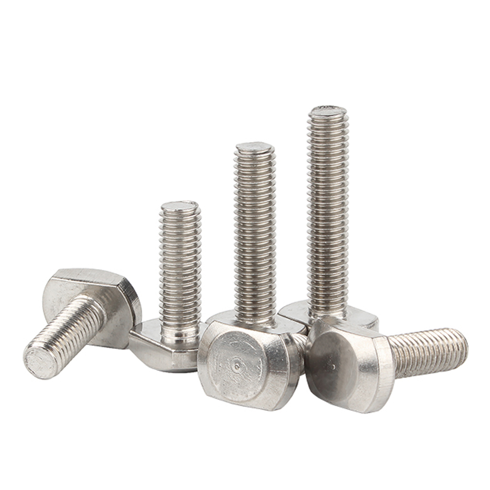 Stainless steel T slot bolt hammer head screw for aluminum extrusion profiles
