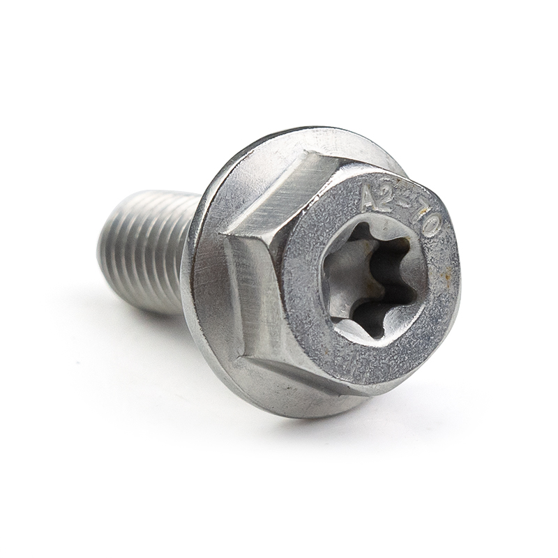 Stainless Steel ss304 ss316 Hex Flange Head Torx Groove Machine Screw