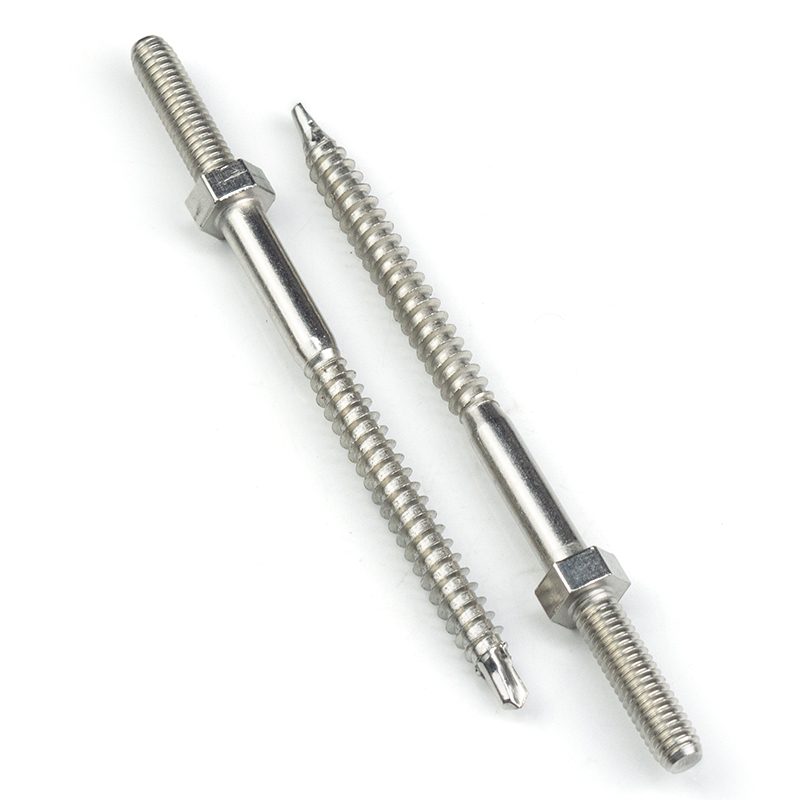 Non Standard Stainless Steel Double End threaded rod Hangers Bolts Drilling Screw