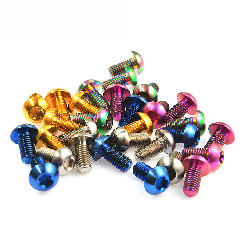 Titanium Ta2/TC4  CNC ISO7380 Hex Socket/ Torx Button Head Titanium Alloy Screw
