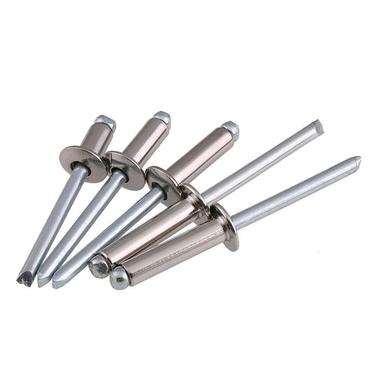 Stainless Steel/Aluminum Open End Pop Rivet With Knurling