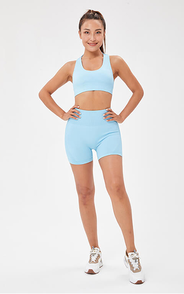 SEAMLESS  SUPPORT SPORTS BRA & MINI SHORTS